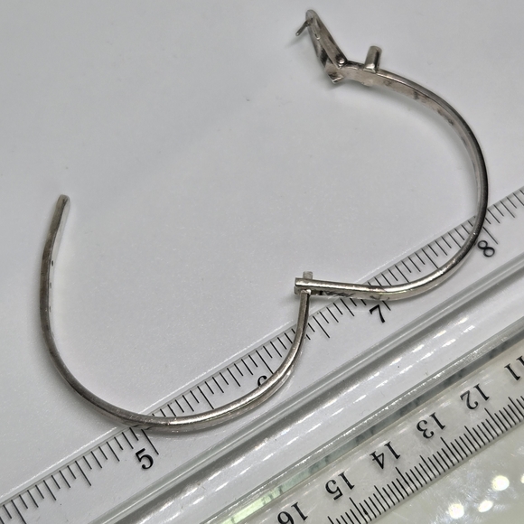 Taxco 925 Sterling Silver Belt Buckle Bracelet C 33 Hallmark Vintage Adjustable - Picture 9 of 12